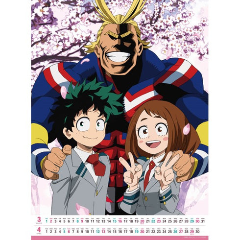 『僕のヒーローアカデミア』2025年 壁掛けカレンダー CL-027