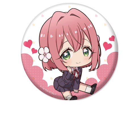 『君のことが大大大大大好きな100人の彼女』 ぺたん娘缶バッジ 花園羽香里