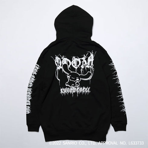 『サンリオキャラクターズ』QOOZA×Cinnamoroll / シナモロールコラボパーカー ブラック