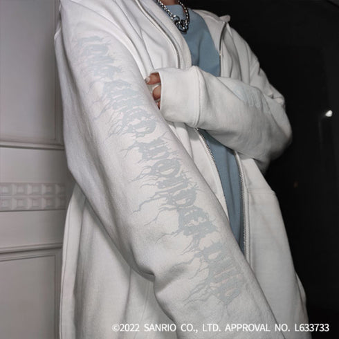 『サンリオキャラクターズ』QOOZA×Cinnamoroll / シナモロールコラボパーカー ホワイト