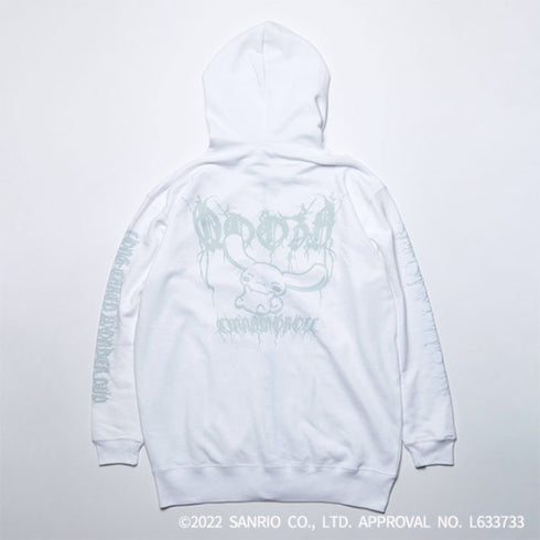 『サンリオキャラクターズ』QOOZA×Cinnamoroll / シナモロールコラボパーカー ホワイト