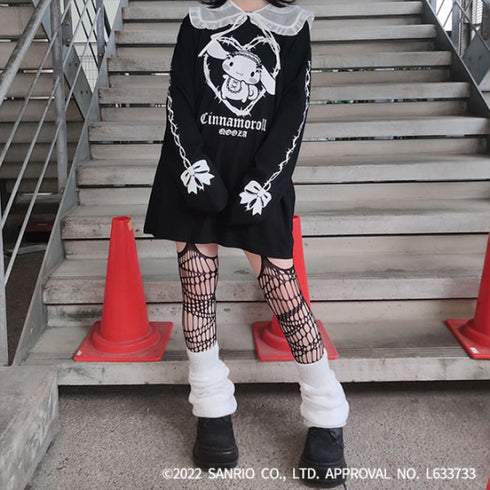 『サンリオキャラクターズ』QOOZA×Cinnamoroll / シナモロールコラボロンT