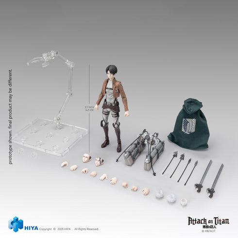 『進撃の巨人』HIYA Exquisite Basicシリーズ リヴァイ・アッカーマン 1/12スケール アクションフィギュア