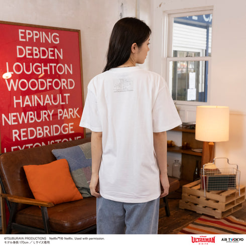 『ウルトラマン ULTRAMAN: RIING』第1弾 アメコミイラストTシャツ 6(親子のスペシウム光線)ホワイト