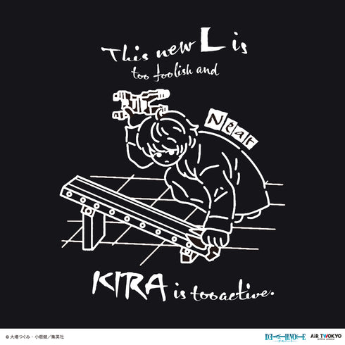 『DEATH NOTE』第1弾 シーンイラストTシャツ 5(ニア)ブラック