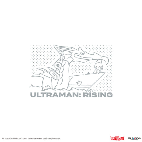 『ウルトラマン ULTRAMAN: RIING』第1弾 アメコミイラストTシャツ 6(親子のスペシウム光線)ホワイト