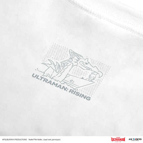 『ウルトラマン ULTRAMAN: RIING』第1弾 アメコミイラストTシャツ 6(親子のスペシウム光線)ホワイト