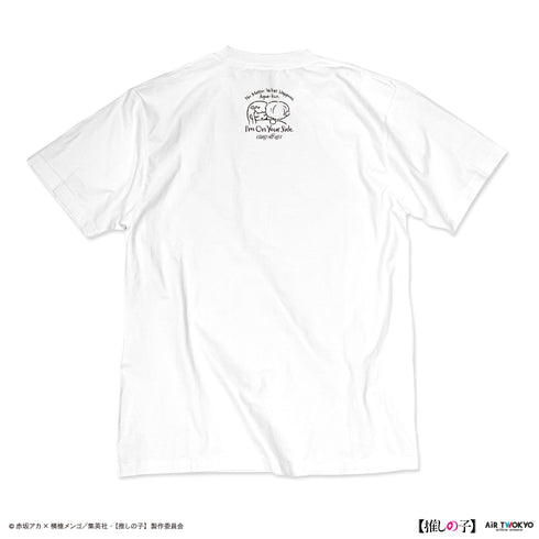 『【推しの子】』TVアニメ第2弾 モノトーンシーンイラストTシャツ 5(黒川あかね&アクア)ホワイト