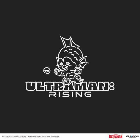 『ウルトラマン ULTRAMAN: RIING』第1弾 アメコミイラストTシャツ 5(ウルトラマン&エミ)ブラック