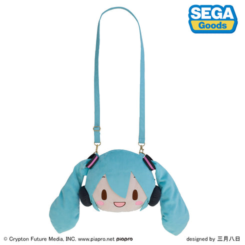 『初音ミク×オシャレ魔女 ラブ and ベリー』初音ミク ふわぷち フェイスショルダーバッグ(M)