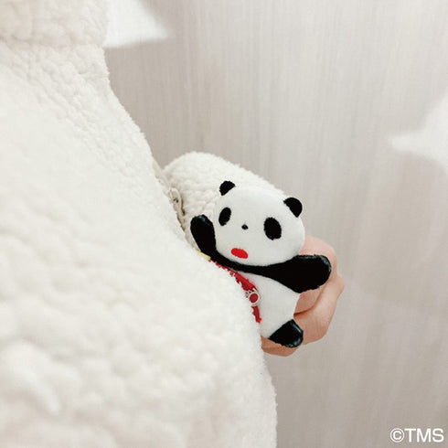『パンダコパンダ』ふわふわバッジ /(4)くっつきパンちゃん