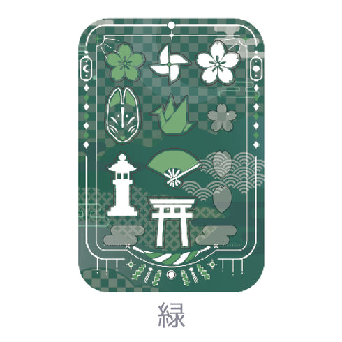 『推し活グッズ【ときメーク】』和風フレーム_緑