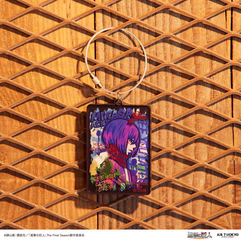 『進撃の巨人』The Final Season ウォールアート 3Dアクリルキーホルダー ミカサ