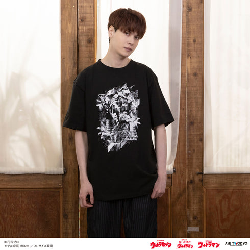 『ウルトラマンシリーズ』第2弾 ウルトラ怪獣コラージュTシャツ ブラック