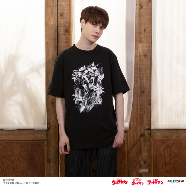 『ウルトラマンシリーズ』第2弾 ウルトラ怪獣コラージュTシャツ ブラック