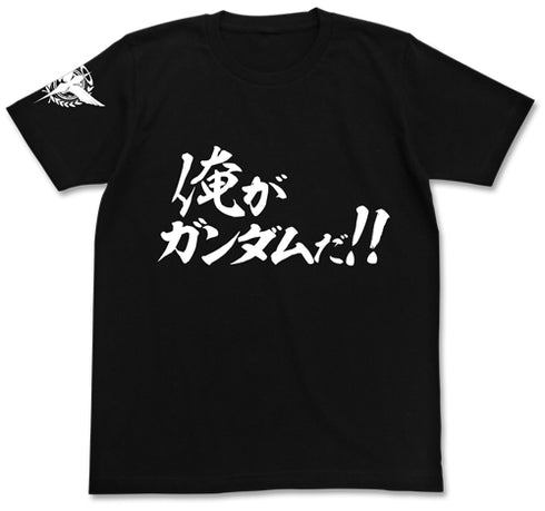 『機動戦士ガンダム00』俺がガンダムだ!!Tシャツ/BLACK