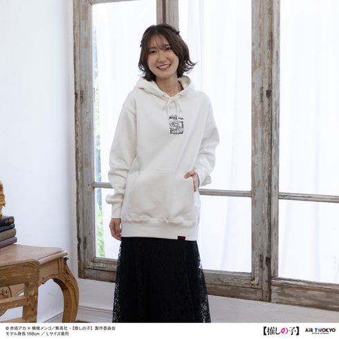 『【推しの子】』TVアニメ第2弾 モノトーンシーンイラストパーカー 1(アイ)ホワイト