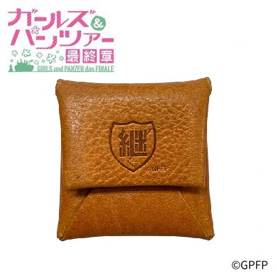 "Girls und Panzer: The Final Chapter" Leather Coin Case - Keizoku High School