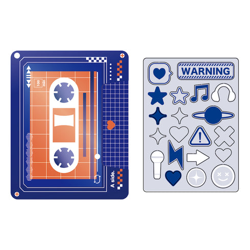 『推し活グッズ【ときメーク】』カセットテープフレーム_ブルー