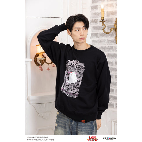 『魔法騎士レイアース』第1弾 デコラティブスウェット(モコナ)ブラック