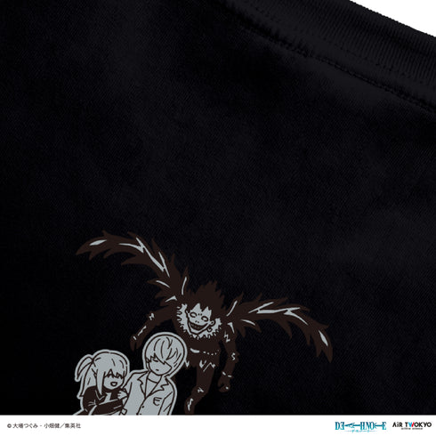 『DEATH NOTE』第1弾 シーンイラストTシャツ 7(夜神月&弥海砂&リューク)ブラック