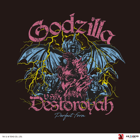 『ゴジラVデストロイア』30周年 シーンイラストスウェット 3(ゴジラ&デストロイア)