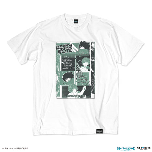 『DEATH NOTE』第1弾 シーンイラストTシャツ 8(夜神月&L)ホワイト
