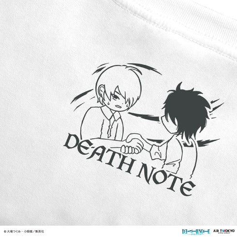 『DEATH NOTE』第1弾 シーンイラストTシャツ 8(夜神月&L)ホワイト