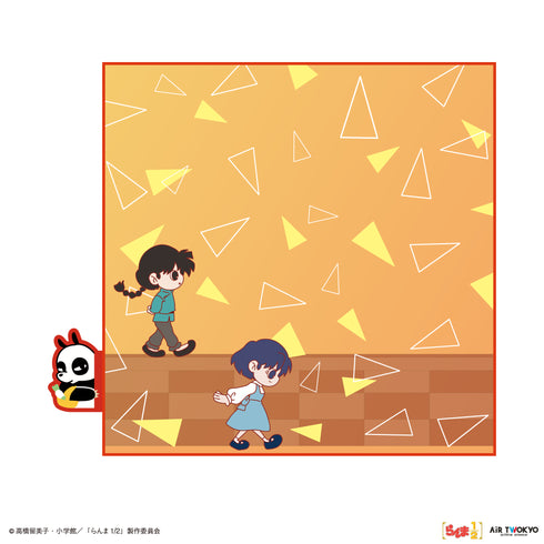 『らんま1/2』TVアニメ第2弾 ぴょこっとハンドタオル(二人で歩く通学路)