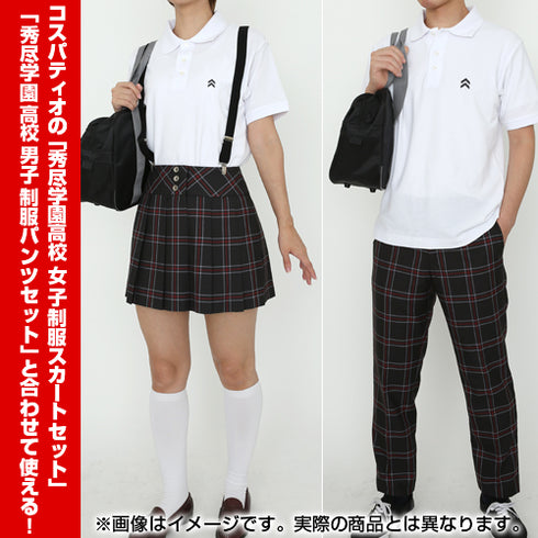 『ペルソナ5』秀尽学園高校 デザインポロシャツ / WHITE