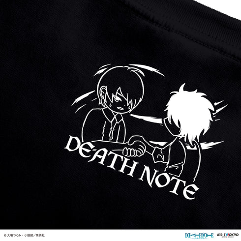 『DEATH NOTE』第1弾 シーンイラストTシャツ 8(夜神月&L)ブラック
