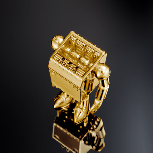 『未来少年コナン』放送45周年記念 ロボノイド フィギュア シルバー(イエローゴールドコーティング)