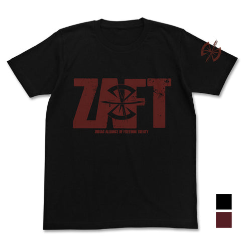 "Mobile Suit Gundam SEED" ZAFT Logo T-Shirt BLACK