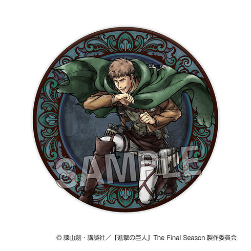 『進撃の巨人』激高!!ギラギラ缶バッジ 大 ジャン