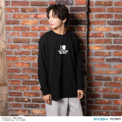 『DEATH NOTE』第1弾 シーンイラストロングスリーブTシャツ 1(夜神月)ブラック