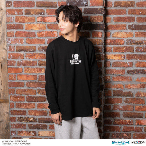『DEATH NOTE』第1弾 シーンイラストロングスリーブTシャツ 1(夜神月)ブラック