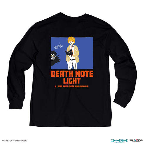 『DEATH NOTE』第1弾 シーンイラストロングスリーブTシャツ 1(夜神月)ブラック