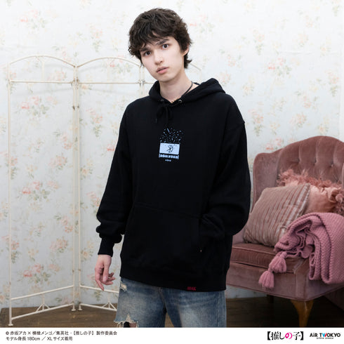 『【推しの子】』TVアニメ第2弾 モノトーンシーンイラストパーカー 2(アクア)ブラック