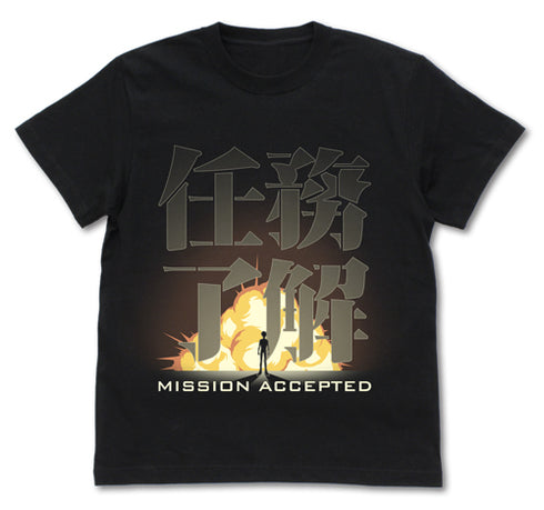 『新機動戦記ガンダムW』任務了解 Tシャツ/BLACK