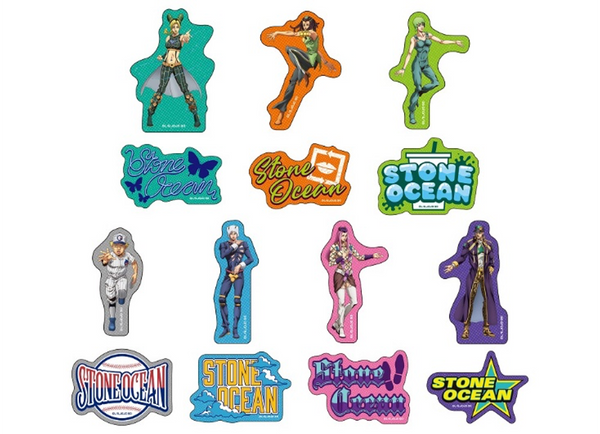 《JoJo的奇妙冒險:石之海》全新繪製貼紙收藏組【AM】BOX