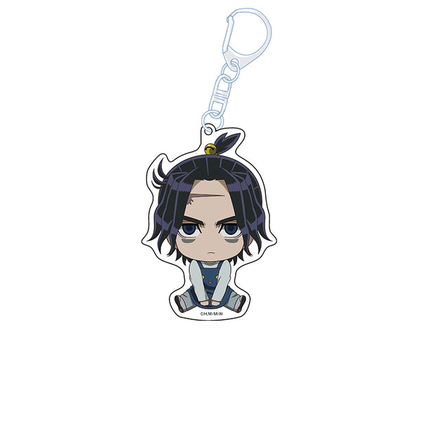 "Night of the Living Cat" Flat Girl Acrylic Keychain: Kunagi