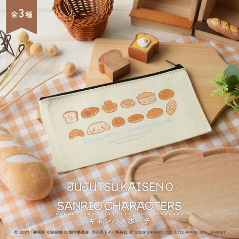 "Jujutsu Kaisen 0 × Sanrio Characters" Canvas Pouch 02: Satoru Gojo & Cinnamoroll