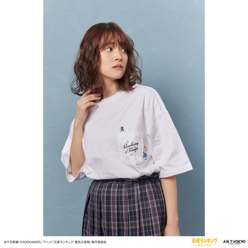『王様ランキング 勇気の宝箱』キャラクターポケットTシャツ1(ボッジとダイダ)