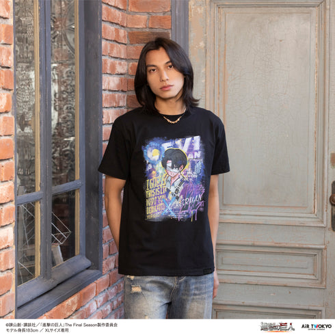 『進撃の巨人』The Final Season ウォールアート第2弾 Tシャツ(リヴァイ)