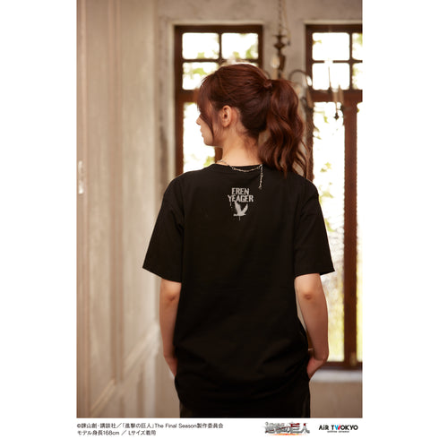 『進撃の巨人』The Final Season ウォールアートTシャツ(エレン)