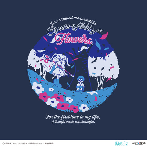 『葬送のフリーレン』第2弾 シーンイラストTシャツ 1(花畑を出す魔法)