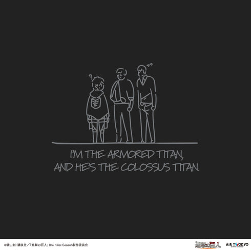 『進撃の巨人』TVアニメ 第11弾 シーンイラストTシャツ 1(ライナー&ベルトルト)