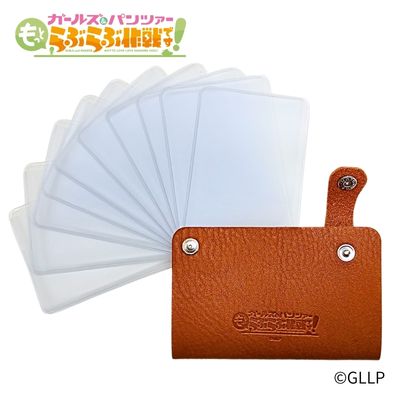 "Girls und Panzer: Love Love Operation!" Leather Slide Card Case - Miho Nishizumi