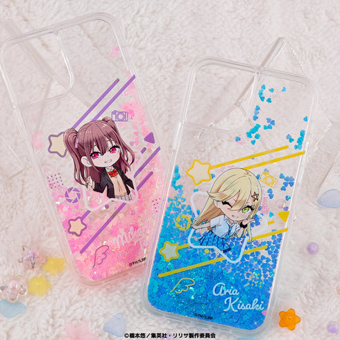 『2.5次元の誘惑』グリッタースマホケース 02.橘美花莉 / イラスト