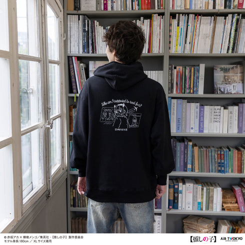 『【推しの子】』TVアニメ第2弾 モノトーンシーンイラストパーカー 6(MEMちょ)ブラック